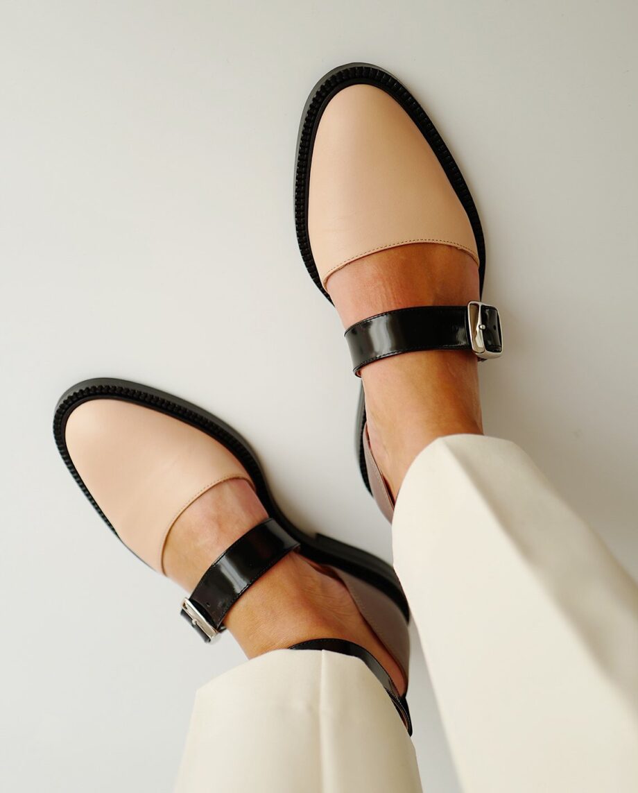 Closed Toe Nude Sandals