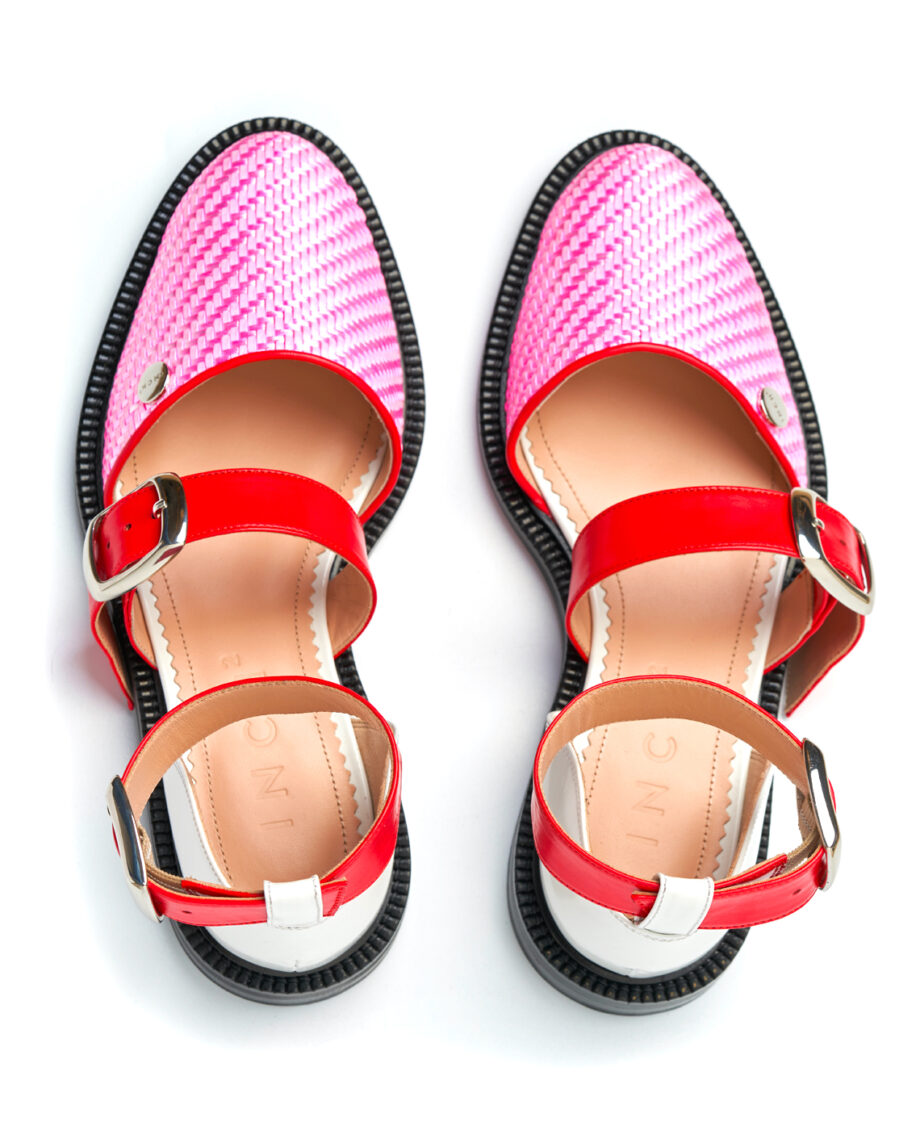 Bubble Gum Closed Toe Sandals