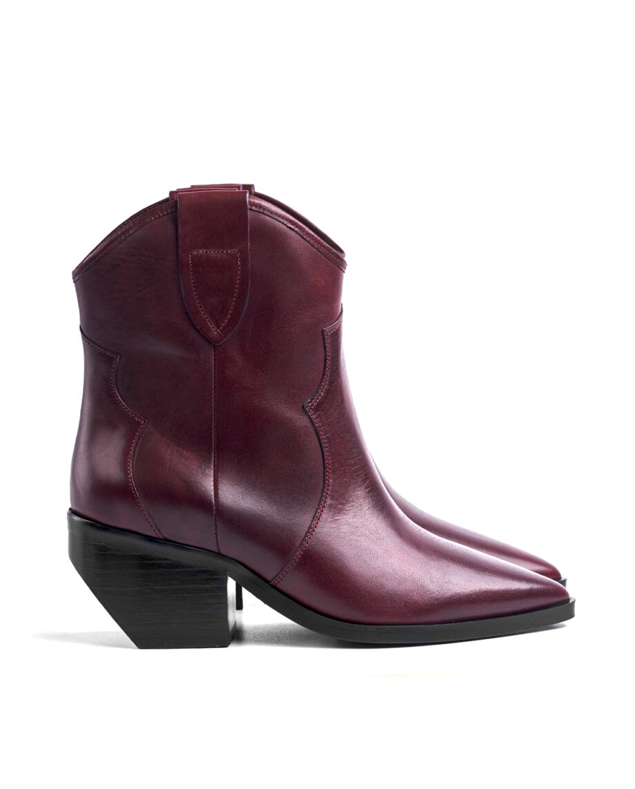 Bordeaux Western Boots