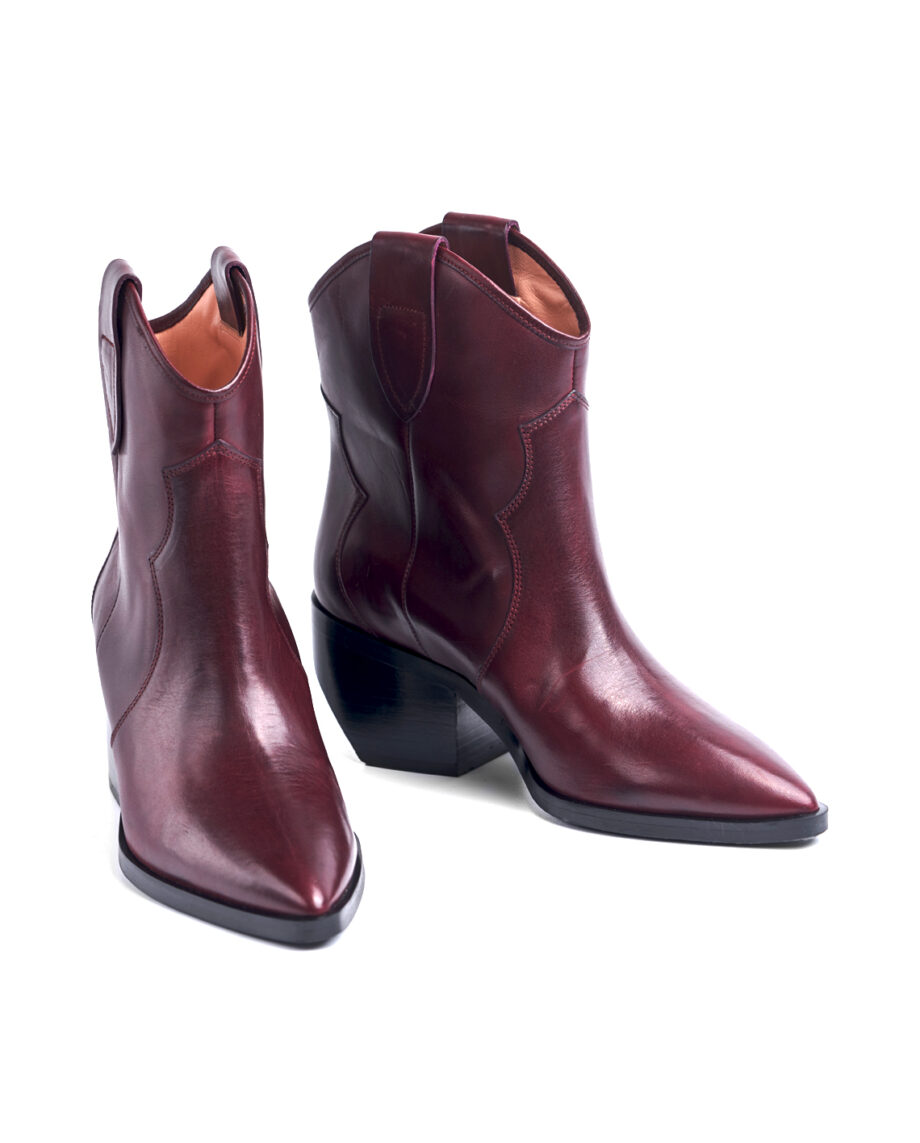 Bordeaux Western Boots