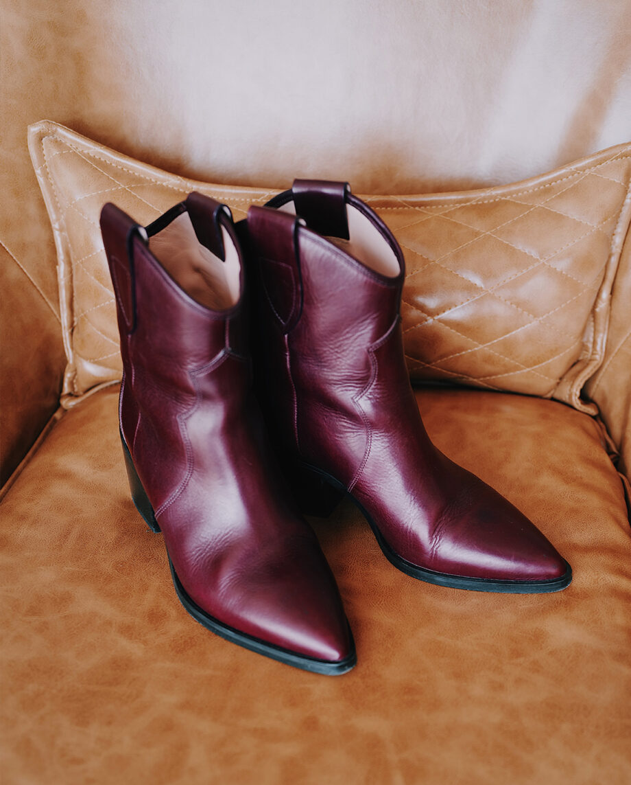 Bordeaux Western Boots