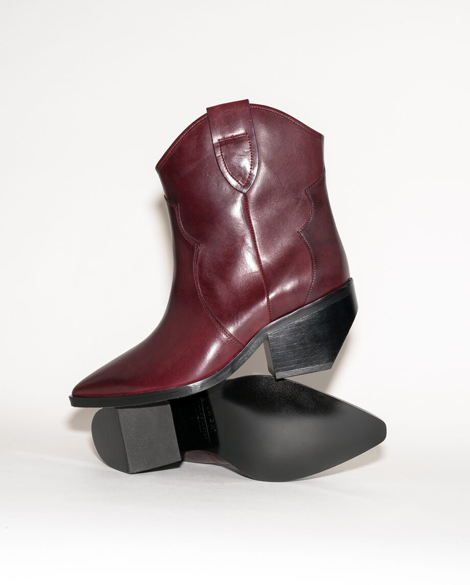 Bordeaux Western Boots