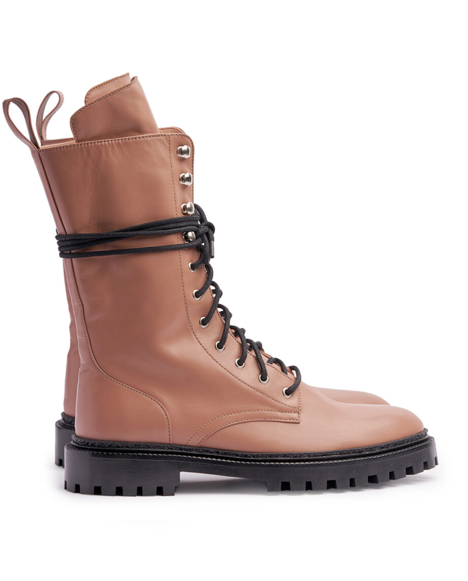 Caramel Combat Boots