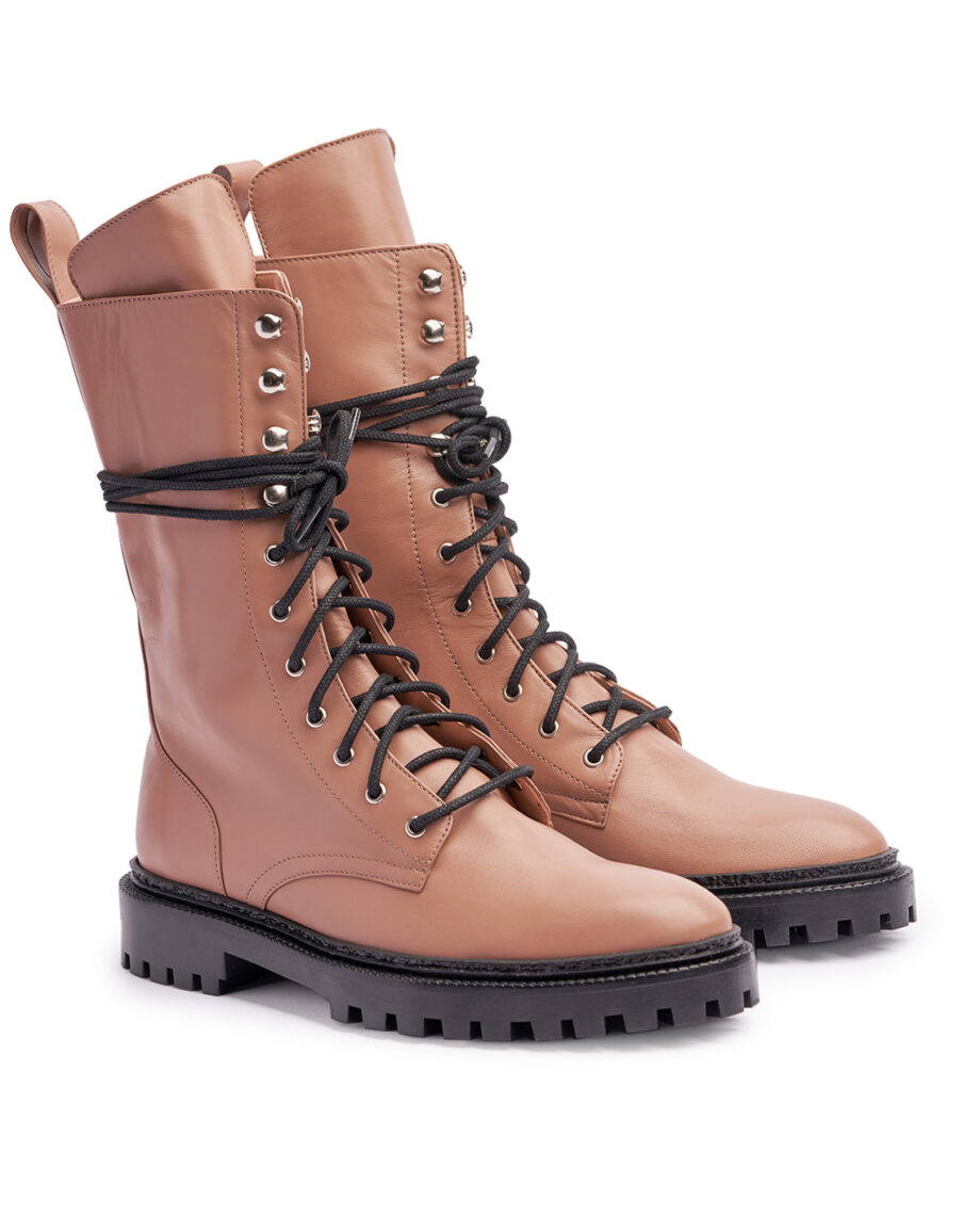 Caramel Combat Boots