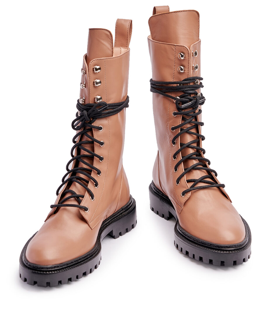 Caramel Combat Boots