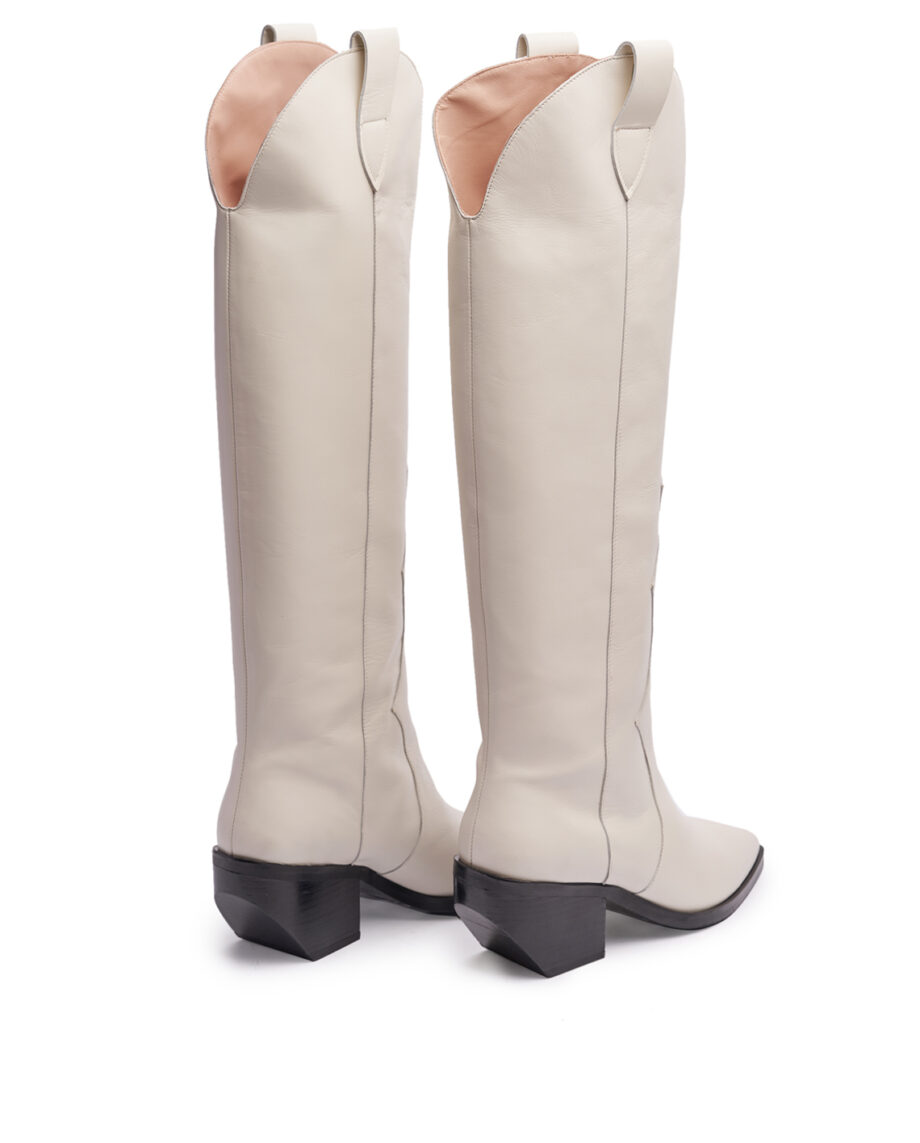 Simply White Western Boots