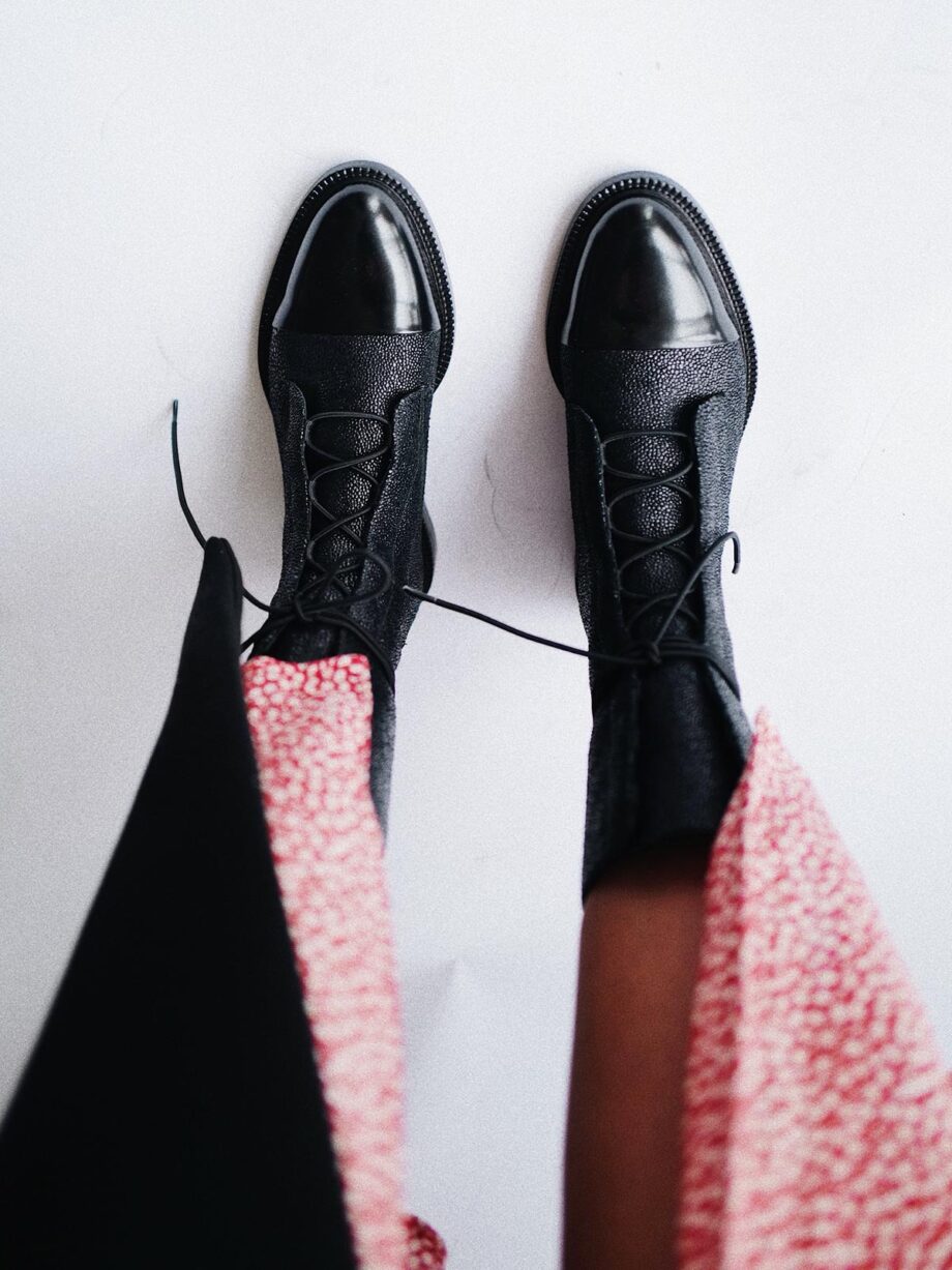 Caviar Brogue Boots