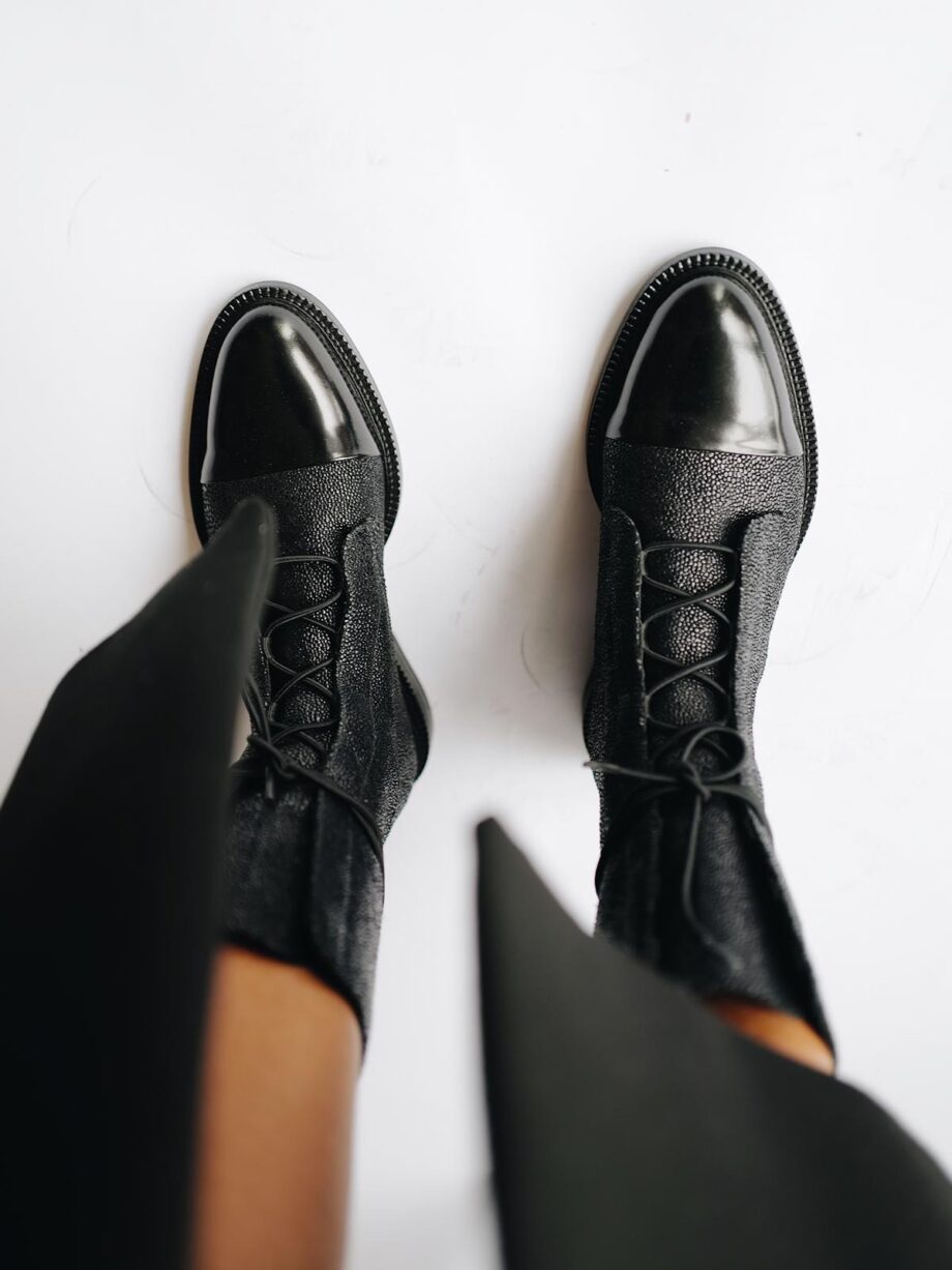 Caviar Brogue Boots